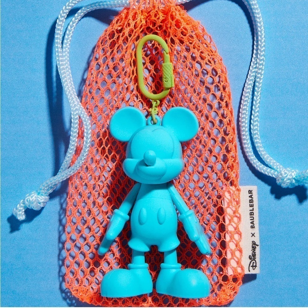 Disney x Baublebar Mickey Sports Edition Bag Charm With Mesh Bag